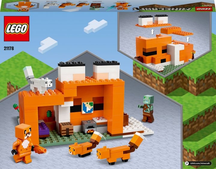 Конструктор LEGO Minecraft Нора лисиці 193 деталі (21178)