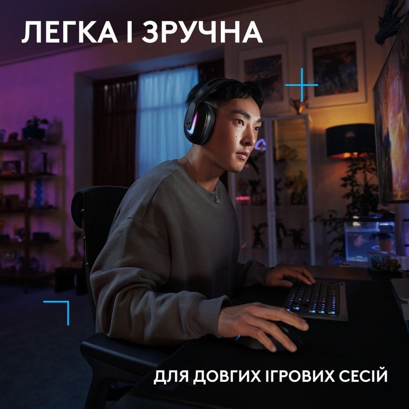 Наушники Logitech G522 Lightspeed Wireless Gaming Headset Black (981-001544)