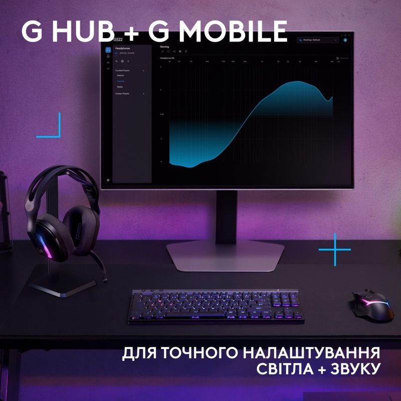 Наушники Logitech G522 Lightspeed Wireless Gaming Headset Black (981-001544)