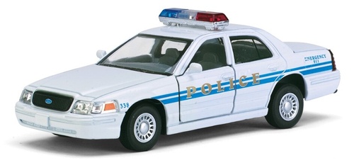 Машинка Kinsmart Ford Crown Victoria Police Interceptor (White) 1:42 KT5342W (полиция)