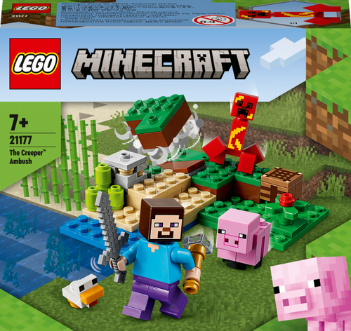 Конструктор LEGO Minecraft Пастка Кріпера 72 деталі (21177)