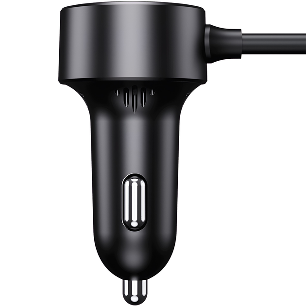 Автомобильное зарядное устройство Baseus High Efficiency Pro 1-for-2 Car Cigarette Lighter 30W Cosmic Black (C00455300121-00)