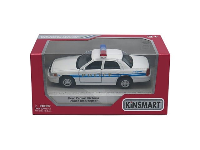 Машинка Kinsmart Ford Crown Victoria Police Interceptor (White) 1:42 KT5342W (полиция)