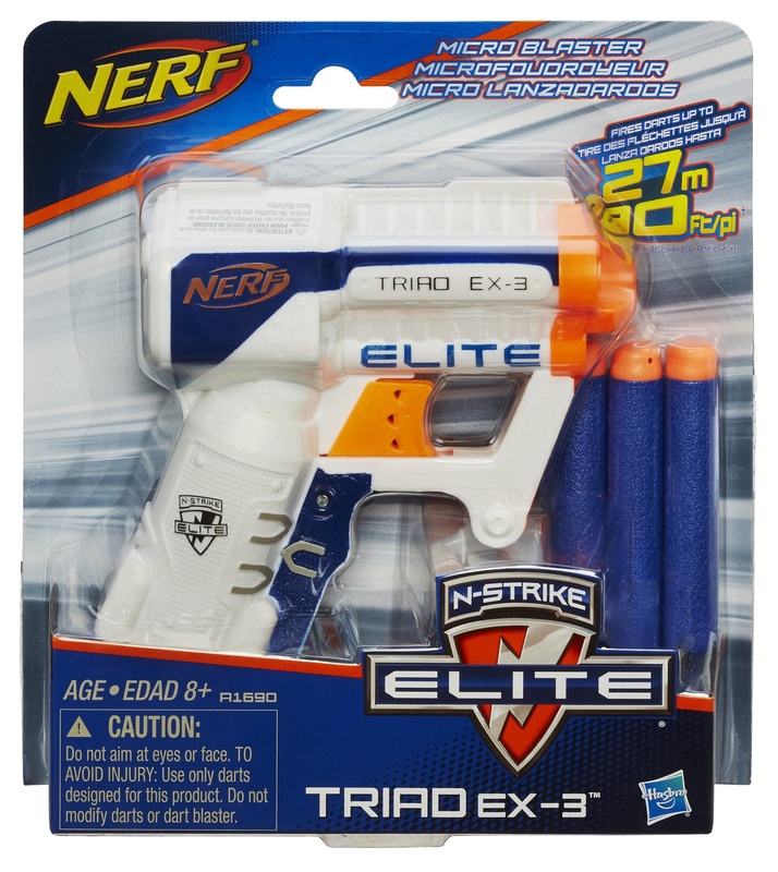 Бластер Nerf Elite Triad EX-3 (A1690)
