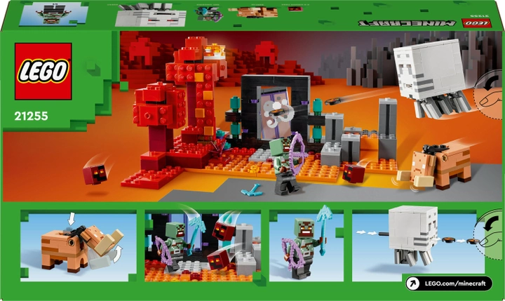 Конструктор LEGO Minecraft Засада у портала в Нижний мир 352 деталей (21255)