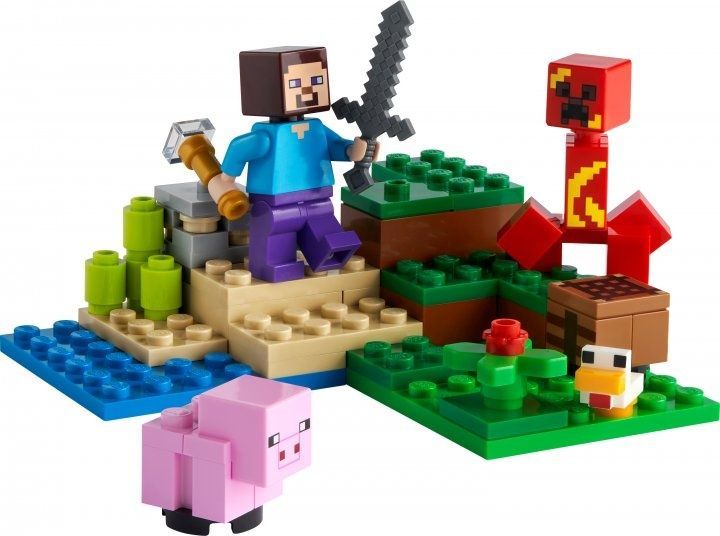 Конструктор LEGO Minecraft Ловушка Крипера 72 детали (21177)