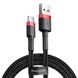 Кабель Baseus Cafule Cable USB for Type-C 3 A 1 м Red/Black (CATKLF-B91)
