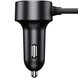 Автомобильное зарядное устройство Baseus High Efficiency Pro 1-for-2 Car Cigarette Lighter 30W Cosmic Black (C00455300121-00)