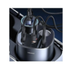 АЗУ Usams US-CC151 C28 245W 2A+C 3 Ports + Dual Cigarette Lighters Digital Display Fast Car Charger Grey (CC151TC01)