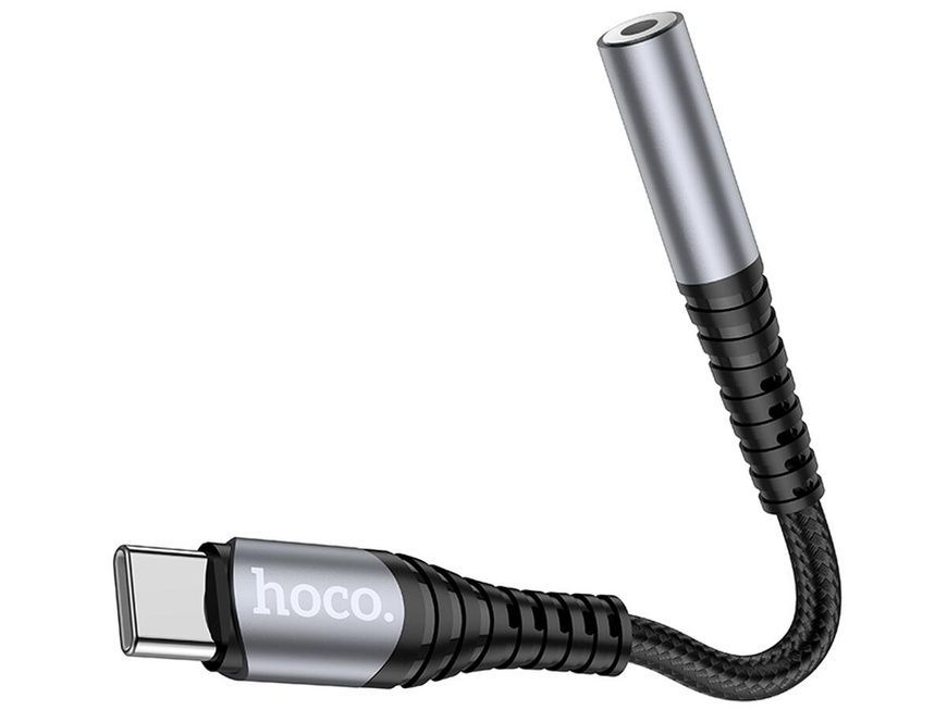 Кабель-перехiдник HOCO LS33 Type-C Digital 3.5 Audio converter Metal Gray (6931474761163)
