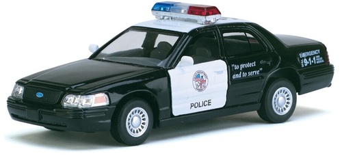 Машинка Kinsmart Ford Crown Victoria Police Interceptor 1:42 KT5327W (поліція)