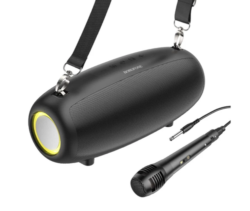 Портативна колонка BOROFONE BP13 Dazzling sports BT speaker with mic Black (6974443388428)