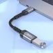 Кабель-переходник HOCO UA24 Type-C male to USB female 3.0 converter Metal Gray (6942007608848)