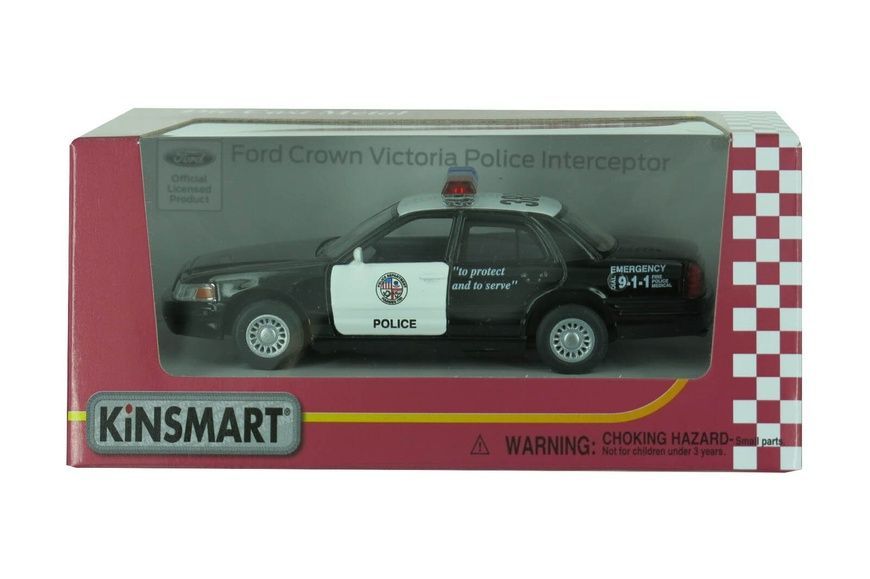 Машинка Kinsmart Ford Crown Victoria Police Interceptor 1:42 KT5327W (поліція)