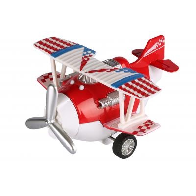Літак металевий інерційний Same Toy Aircraft з ефектами червоний (SY8012Ut-3)