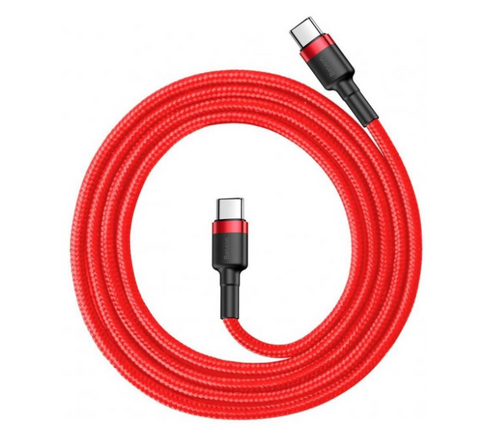 Кабель Baseus Cafule USB Cable Type-C-Type-C 3A 1m Red (CATKLF-G09)