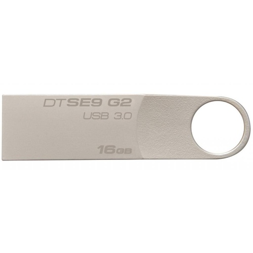 USB флеш накопитель Kingston 16GB DataTraveler SE9 G2 Metal Silver USB 3.0 (DTSE9G2/16GB)
