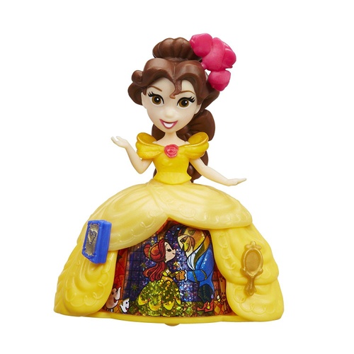 Маленька лялька "Бель" Hasbro Disney Princess лялька в платті з чарівною спідницею (B8964/B8962)