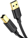 Кабель UGREEN US135 USB 2.0 AM to BM Print Cable 1.5m (Black)(UGR-10350)