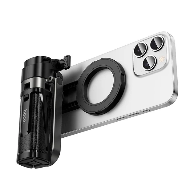 Селфі-монопод HOCO K27 Pro Magic mini live broadcast stand(pull clip+magnetic focusing version) Black (6942007668743)
