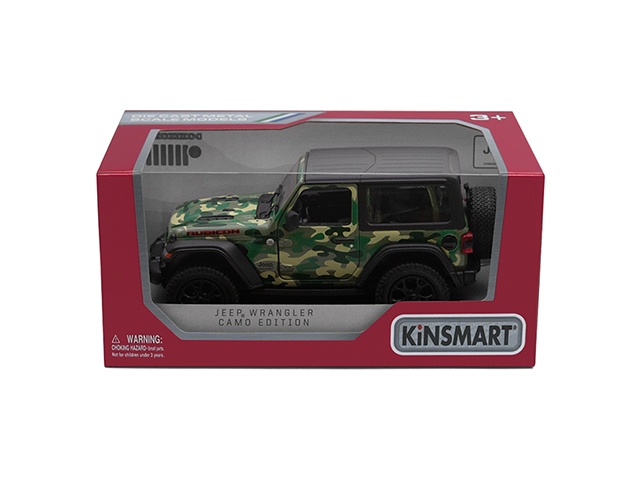 Машинка Kinsmart Jeep Wrangler Camo (Hard Top) 2018 1:34 KT5420WB