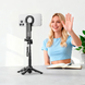 Селфі-монопод HOCO K27 Pro Magic mini live broadcast stand(pull clip+magnetic focusing version) Black (6942007668743)