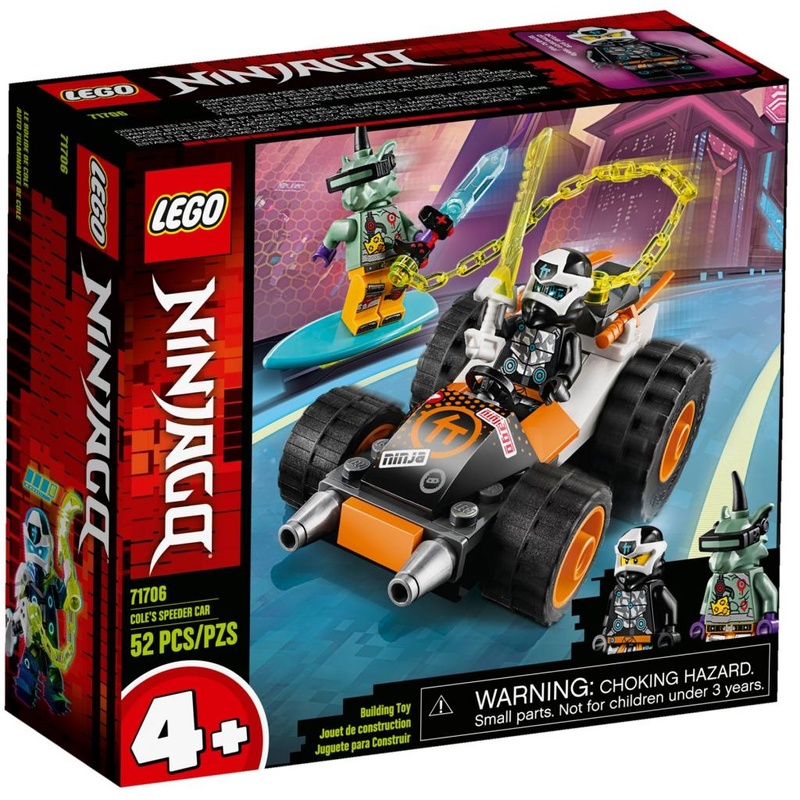 Конструктор LEGO Ninjago Швидкісний автомобіль Коула 52 деталі (71706)