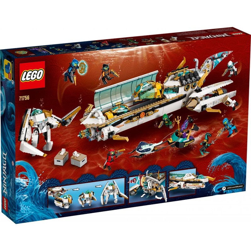 Конструктор LEGO Ninjago Подводный «Дар Судьбы» 1159 деталей (71756)
