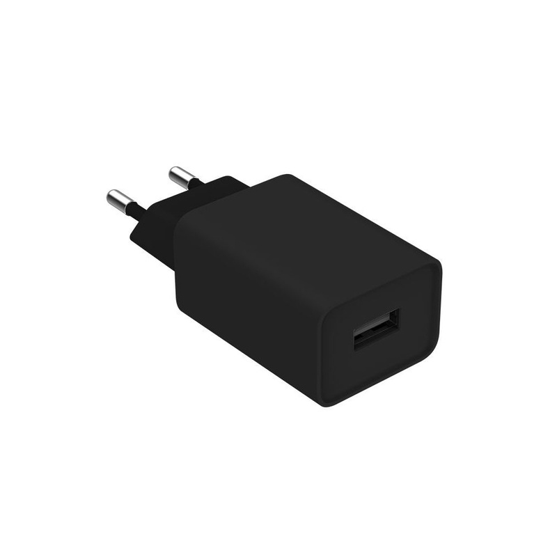 Зарядний пристрій ColorWay 1USB AUTO ID 2A (10W) black + cable Lightning (CW-CHS012CL-BK)