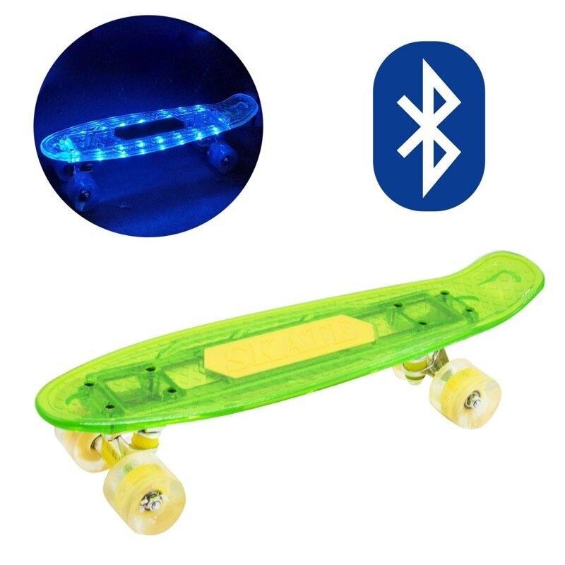 Скейт Penny Bluetooth + подсветка колес