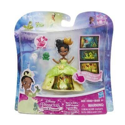 Маленька лялька Hasbro Disney Princess "Тіана" лялька в платті з чарівною спідницею (B8963/B8962)