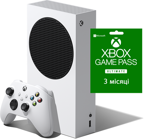 Ігрова приставка Microsoft Xbox Series S 512 GB Starter Bundle (+ Xbox Game Pass Ultimate на 3 місяці)