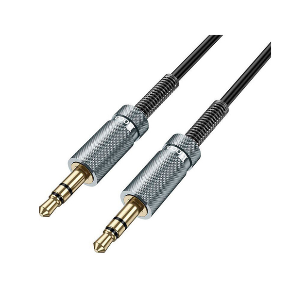 Аудiокабель HOCO UPA31 Cindy spring audio cable AUX 3m Black (6942007631235)