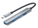 Хаб Essager Fengyang 4 in 1 Splitter (Type-C port) grey (EHBC04-FY0G-P)
