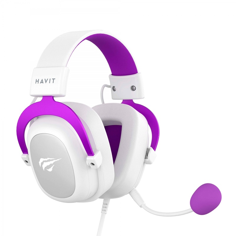 Ігрові навушники з мікрофоном Havit HV-H2002D White/Purple