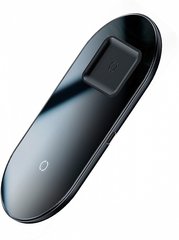 Бездротовий зарядний Baseus Simple 2in1 Wireless Charger Pro Edition For Phones + Pod Black