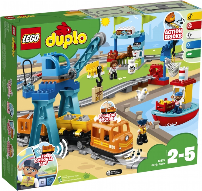 Конструктор LEGO DUPLO Town Грузовой поезд 105 деталей (10875) (5702016117271)