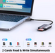 Картрідер UGREEN CM401 USB-A to SD/TF Memory Card Reader Alu Case (UGR-80887)