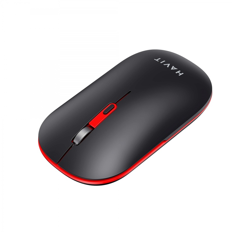Бездротова миша дворежимна Havit HV-MS60WB Black 2,4GHz+Bluetooth, з вбудованим акумулятором 500mAh