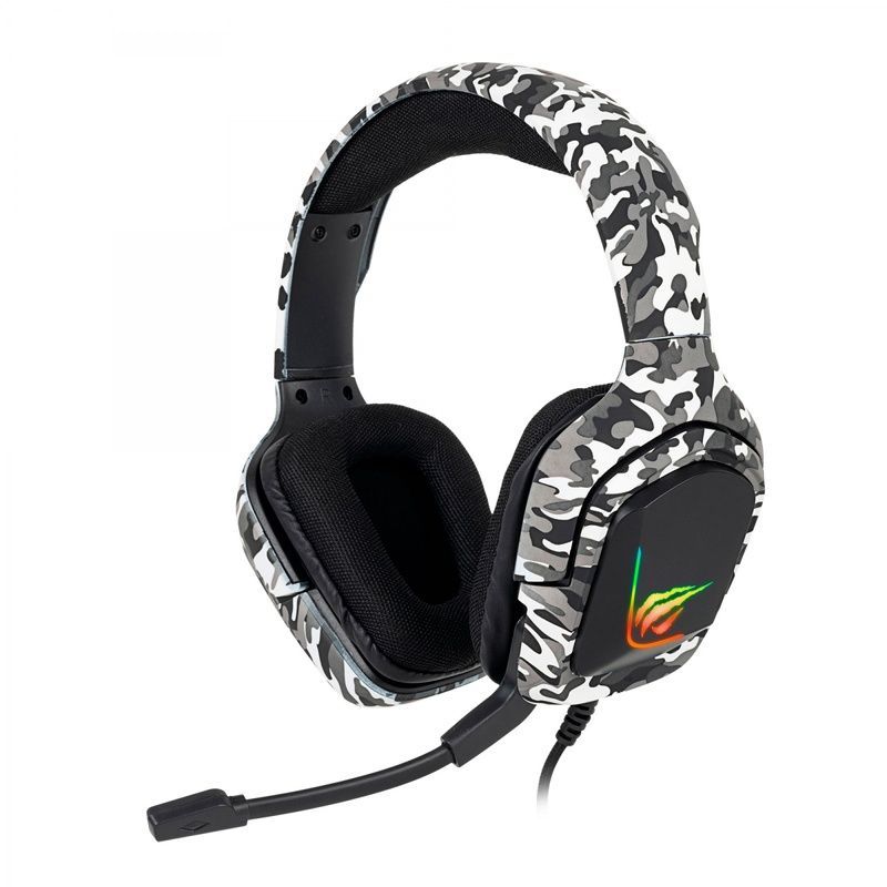 Ігрові навушники з мікрофоном Havit HV-H653d USB + 3.5мм, RGB підсвітка