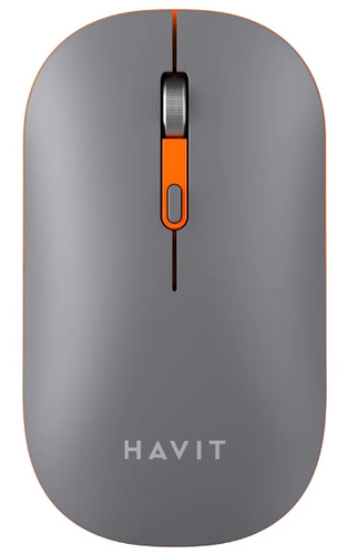 Беспроводная мышь двухрежимная Havit HV-MS60WB Gray 2,4GHz+Bluetooth, со встроенным аккумулятором 500mAh