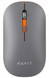 Бездротова миша дворежимна Havit HV-MS60WB Gray 2,4GHz+Bluetooth, з вбудованим акумулятором 500mAh