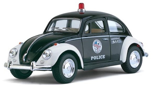 Машинка Kinsmart Volkswagen Classical Beetle (Police) 1967 1:32 KT5057WР (поліція)