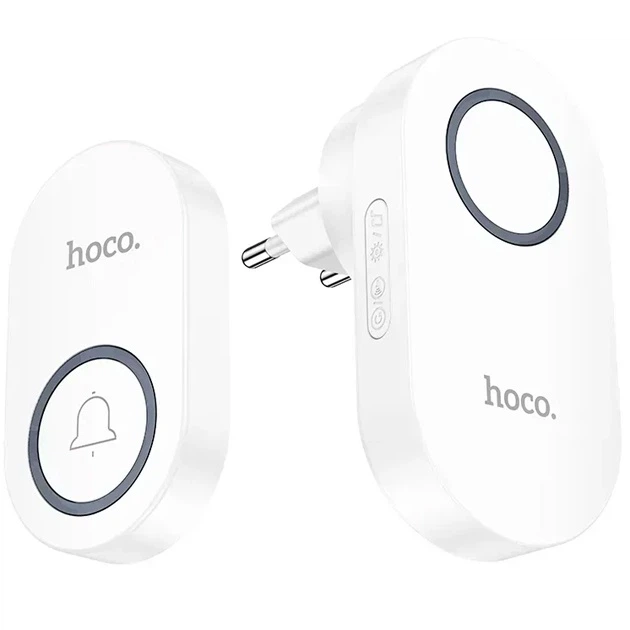 Звонок HOCO HI25 210 mAh wireless doorbell (EU) White (6942007662307)