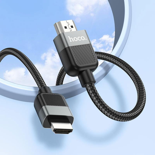 Кабель HOCO US09 HDMI to HDMI 4K 3м. Black (6942007608978)
