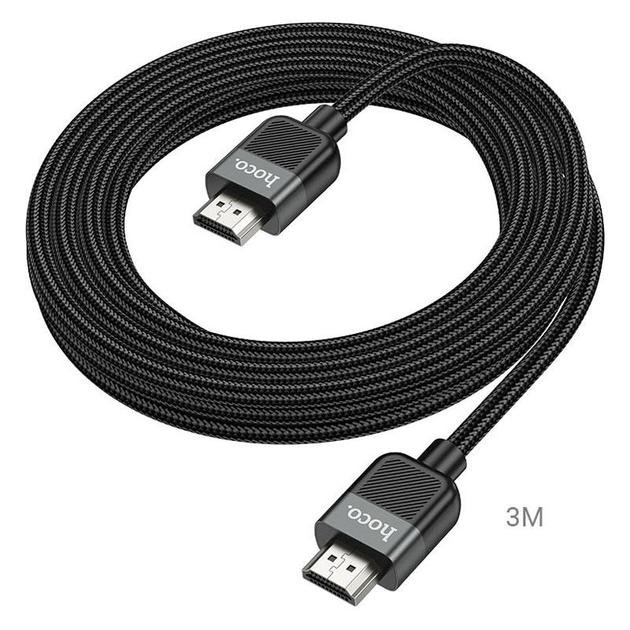 Кабель HOCO US09 HDMI to HDMI 4K 3м. Black (6942007608978)