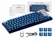 Механическая беспроводная клавиатура UGREEN KU102 Slim Mechanical Keyboard ENG/RU Blue (UGR-15228)