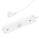 Сетевой удлинитель HOCO NS1 Aura 4-bit extension cable socket(including 1C2A PD20W fast charge) White (6931474760555)