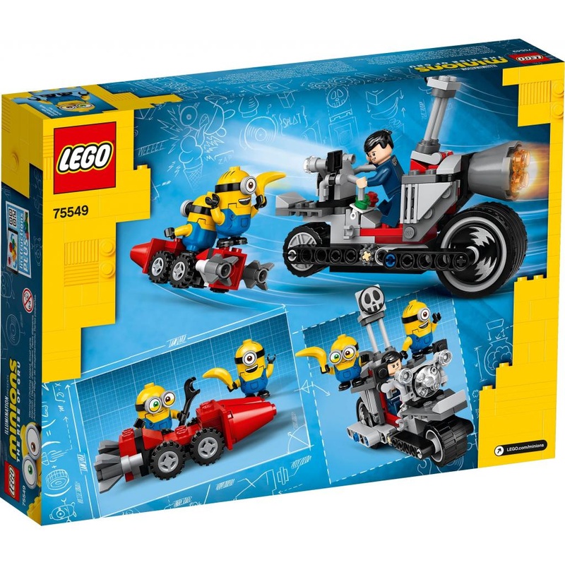 Конструктор LEGO Minions Невероятная погоня на мотоцикле 136 деталей (75549)