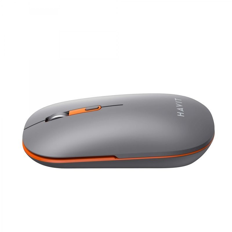 Бездротова миша дворежимна Havit HV-MS60WB Gray 2,4GHz+Bluetooth, з вбудованим акумулятором 500mAh